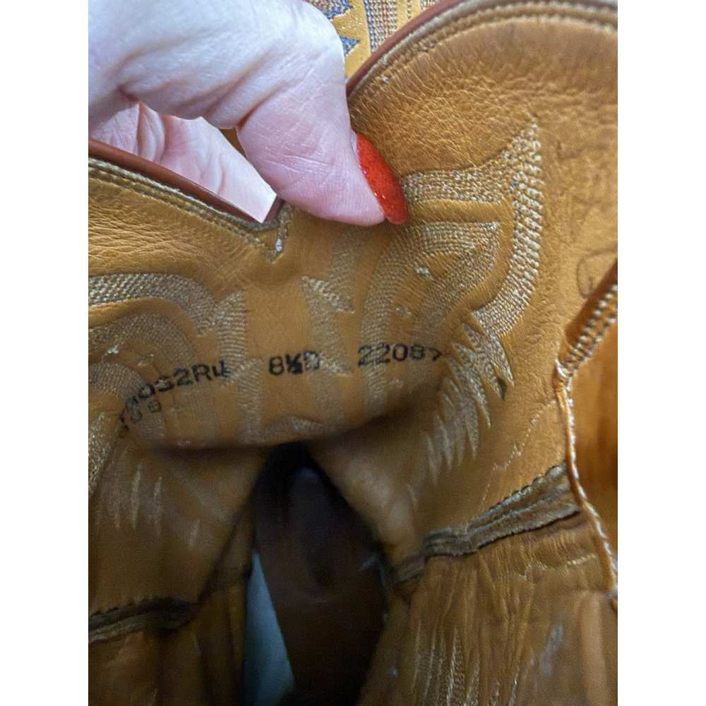 Lucchese 1883 Women's Savannah Mad Dog Goat Leather Boots Size 8.5D Luxury $645 - Picture 9 of 12